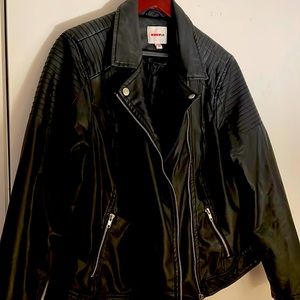 Moto Pleather Coat
